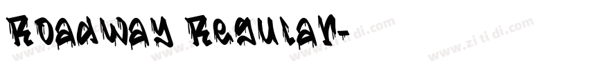 Roadway Regular字体转换